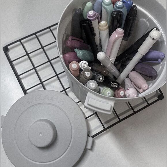 Desk Organizer Trash Can plastic New 2 colors - Picture 2 of 9